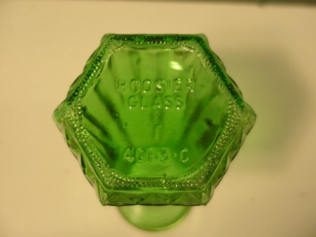Vintage Hoosier Green Glass Petite Bud Vase
