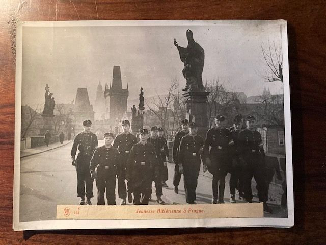 Photographie Jeunesses Hitleriennes A Prague 1944 Tirage Argentique