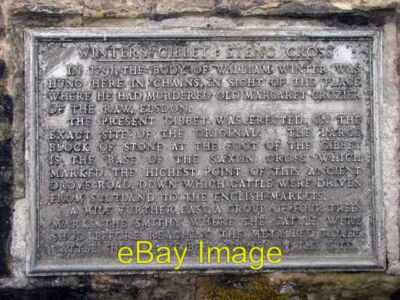 Photo 6x4 The Plaque at Winter's Gibbet Steng Cross This plaque tells the c2007