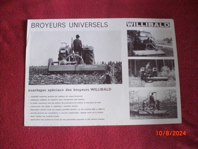 Ancien   Prospectus    Publicitaire   Broyeurs   Universels    Willibald