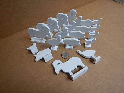 NRA IHMSA 1/10 Tenth Scale Airgun Targets 20 Piece all 1/4'' Thick Steel