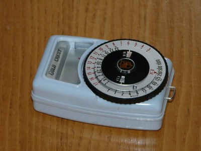 Nice Vintage SKY BLUE GOLD CREST - Exposure - Light Meter - Made in Japan