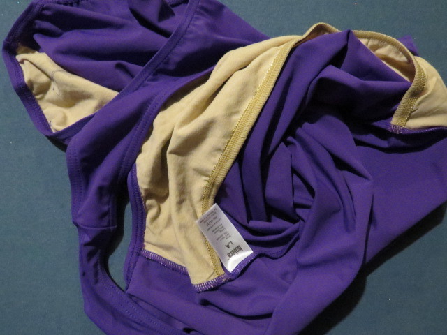 BALERA PURPLE LEOTARD ADULT LARGE DANCE ACRO BALLET NWOT