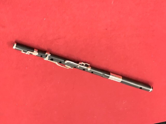Healy Keyed Chromatic Wooden D Flute with Silver Keys