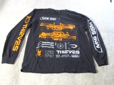 NWT 100 Thieves M19 SSM Halo Long Sleeve T Shirt Black Mens Large