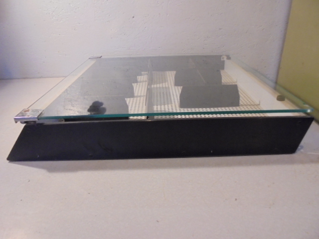 Vintage Gillette Store Glass Top Countertop Razor Display Unit