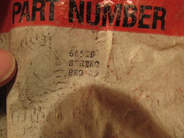 NOS Wheel Horse Toro Part 6651 Spring deck push mower lawn