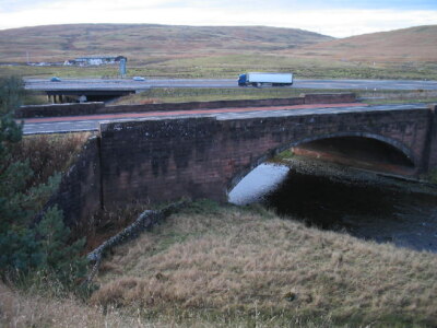 Photo 6x4 Elvanfoot Bridge over the River Clyde In the foreground, barely c2003