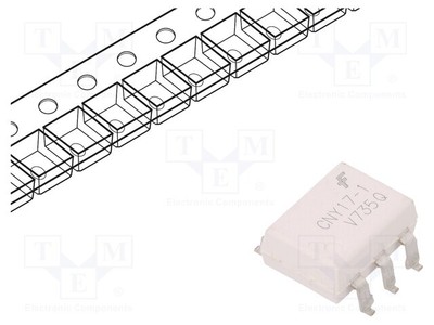 Optokoppler Kanäle: 1  SMD UIsol: 4,17kV CNY171SR2VM Optokoppler - ausgang