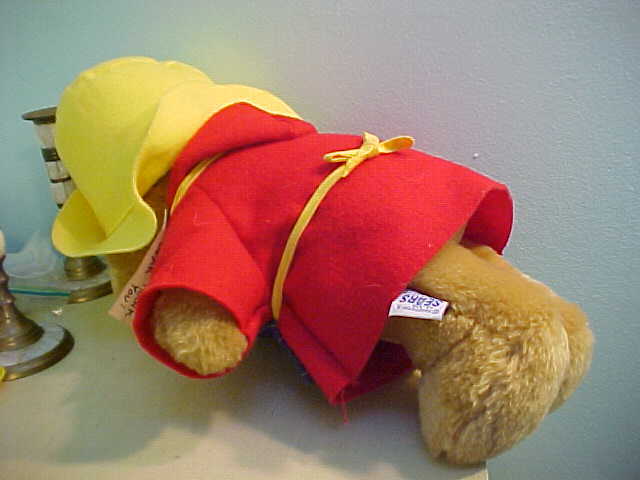 NWT Paddington Bear Craftsman Plush 1998 Vintage Sears Red Coat