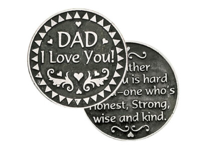 Pocket Token - Dad - Great Personalised Gift - Send Some Good Luck