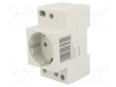 Buchse vom Typ F (Schuko) 10A DIN T-2P+Z SCHUKO P Installationszubehör 230VAC