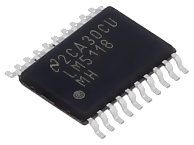 Lm5118mh/Nopb Ic: Pmic Dc/Dc Wandler Ueing: 3-75vdc Uausg: 3-75vdc Htssop20 Texa