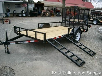 76 x 12 w ATV RAMPS landscaping double atv Utility trailer new 2018 6x12
