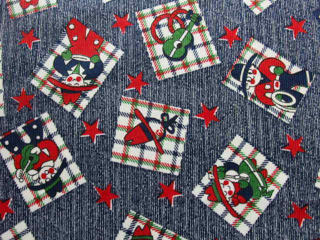 America vintage  Corduroy fabric 