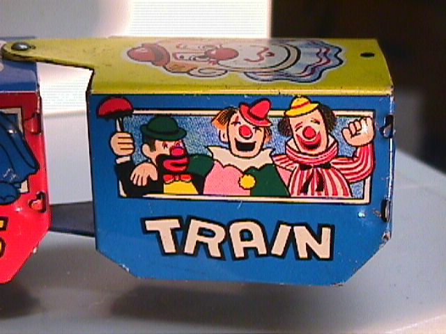 Vintage Cragstan Wind-Up Toy Comic Circus Train