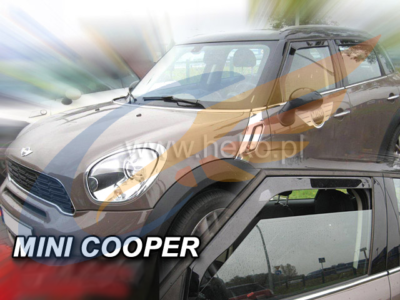MINI COOPER COUNTRYMAN mk1 5 doors 2011 2017 2 pc wind deflectors HEKO Tinted