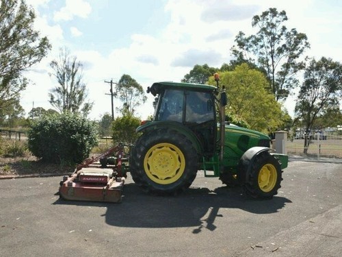 TRACTOR JD 2010 & JARRETT SLASHER SERVICED RECENTLY JOHN DEERE 5080R