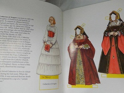 1988 Duke & Duchess of Windsor fashion paper dolls & 1999 Henry VIII & his wives