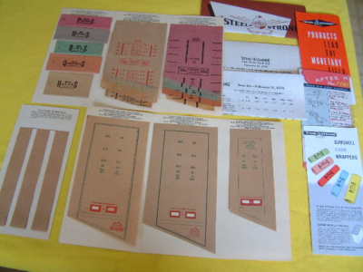 VINTAGE STEEL STRONG PRODUCTS SALESMAN SAMPLE CASE - COIN HANDLING SUPPLIES 