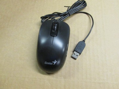 Genius Wired Optical Mouse, Black (DX-110Black)