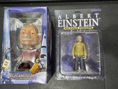 ALBERT EINSTEIN  Night At The Museum Talking Bobble Head Toy + Action Figure NEW