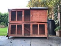 Rabbit / Guinea Pig Hutch (+ waterproof / thermal cover)