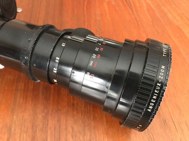 ArriflexARRI 16Se 16mm w/Angenieux Lens 12/240mm zoom. Not known if camera works