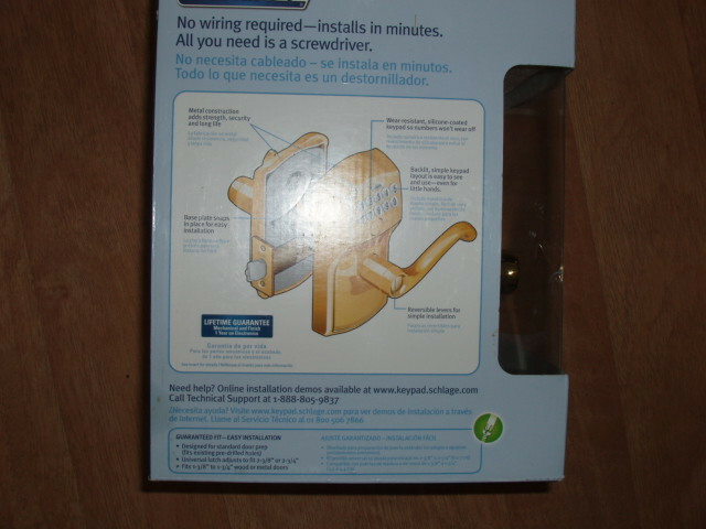 Schlage FE595 V PLY 505 FLA Plymouth Keypad