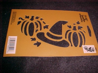 Fall 3 Stencils Pumpkin Turkey Pilgram Hat Leaves Bird Welcome Reusable Stencil