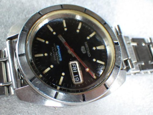 Seiko 5 Sports 5126-8100 Vintage 1960s Automatic Men's Watch