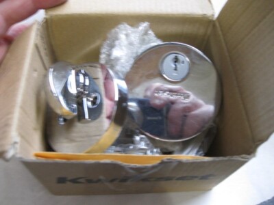 Kwikset 258 RDT 26 SMT 6al RCS K3 Low Profile Deadbolt Single Cylinder Chrome