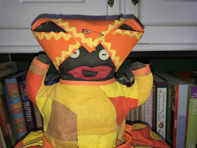 1940's Black Americana Mammy Doll, Toaster Cover, Free shipping.