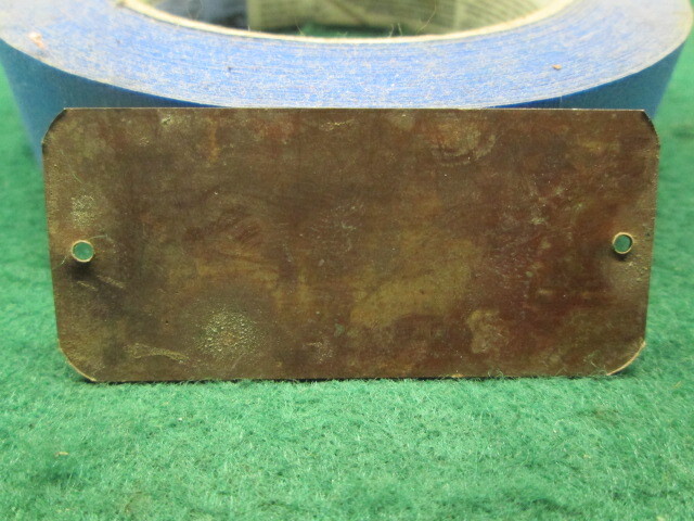 Original Copper Sellers Kitchen Cabinet Tag