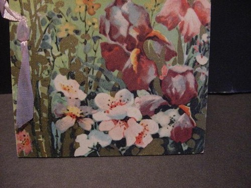 Vintage Lot of 2 Colorful Floral Unused EASTER Cards:1 Folder,1Flat w/Gold Deco