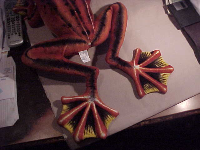 Fiesta Large Bright Multi-Colorful Soft Plush Frog