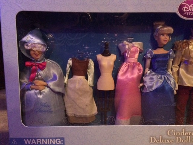 Disney Cinderella Deluxe Doll Box Set Fairy Godmother Step Sisters NRFB Rare NEW