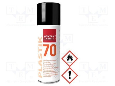 Powłoka ochronna; przezroczysty; aerozol; 200ml; PLASTIK 70 Z1C2