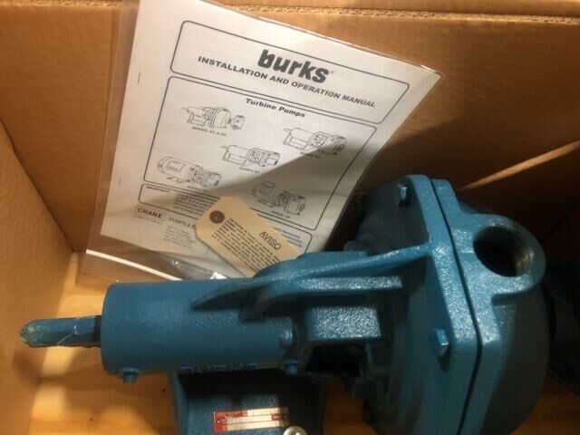 Burks EC9M Base Mounted Turbine Pump Only Less Motor Ports 2 1/ - New In Box