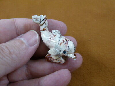 (Y-DOL-56) little white DOLPHIN figurine carving Soapstone PERU I love dolphins