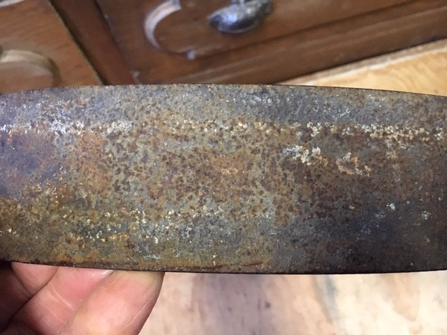 antique CAST IRON FLAT BELT PULLEY 2x16