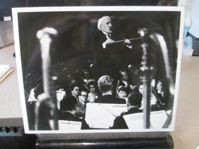 NBC TV radio show photo 1930s ARTURO TOSCANINI symphony orchestra conductor