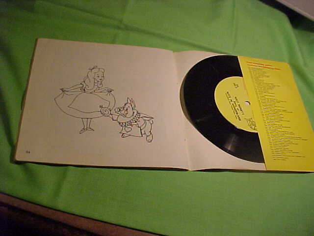 Walt Disney's Story Of Alice In Wonderland - 24 Page Read-Along Book And Record