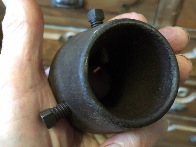 Vintage BHW2 Bull Horn Weight 2 lb antique animal husbandry tool grooming device