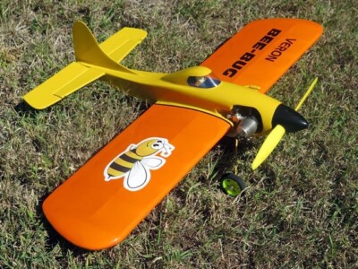 Bee Bug C/L Sport 22'' Wingspan RC Model Airplane Printed Plans & Templates