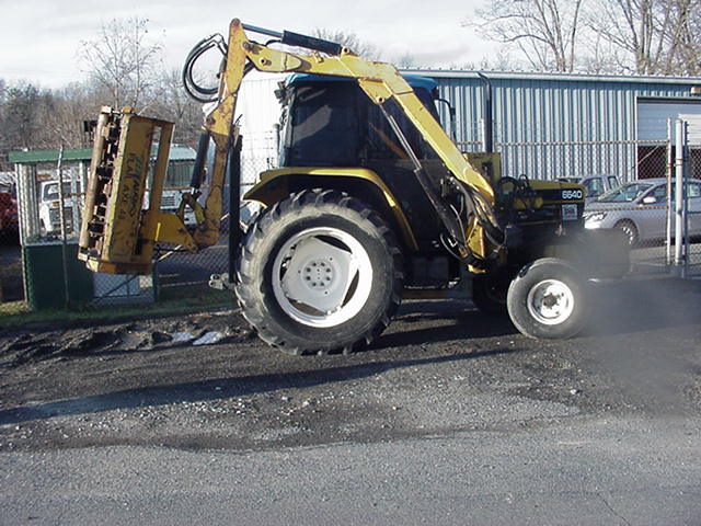 1996 NEW HOLLAND 6640 ALAMO FLAIL AXE BOOM MOWER