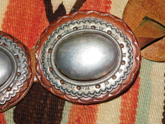 JHQ ! JOE H. QUINTANA ! FINE LARGE STERLING RARE CONCHO BELT