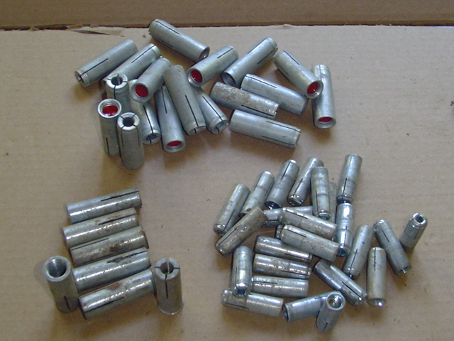 NOS Lot of 218 CONCRETE ANCHOR LEAD drop Tamp In Expanding masonry lag shield