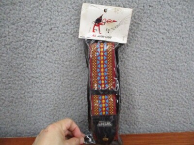 RARE Sealed Vintage Guitar Strap Hootenanny ACE Style Woven Original Package 70s