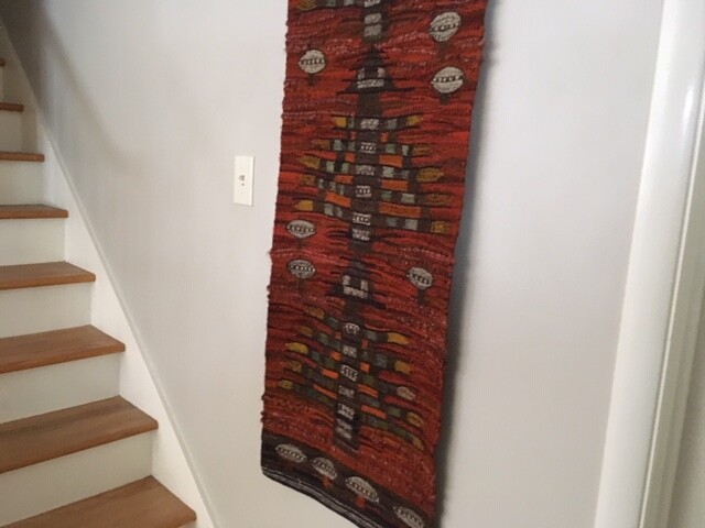 Vintage Hand Woven Wool Cepelia Textile/Fiber art Wall Hanging/Rug/Poland